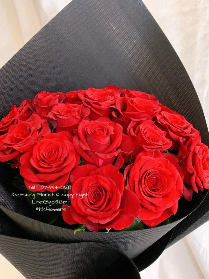 20朵玫瑰 - 紅玫甜筒