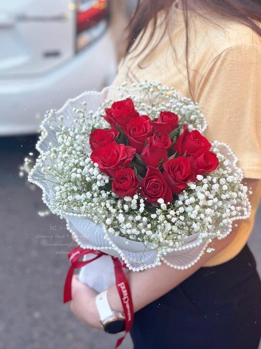 Roses bouquet - Affection in a Veil