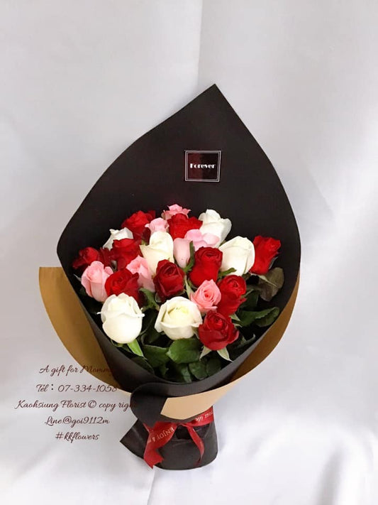 Roses bouquet - Triple Scoop of Love