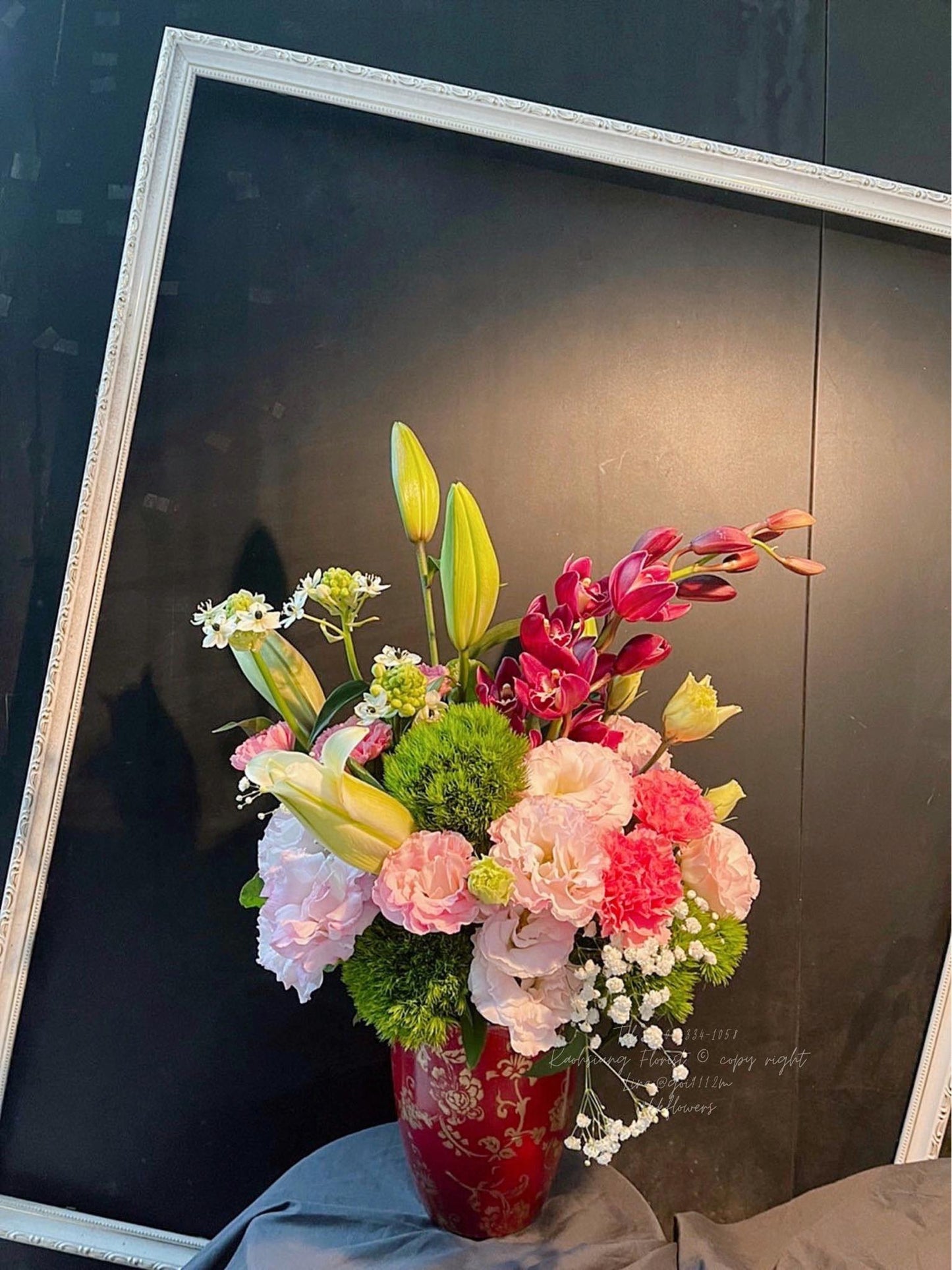 Flower Arrangement - Rustic Floral Scene