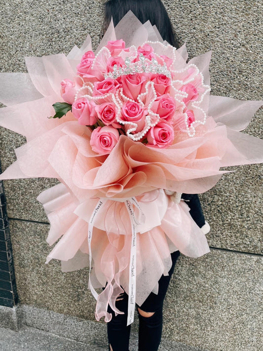 Roses bouquet - Blush of the Evening Sky