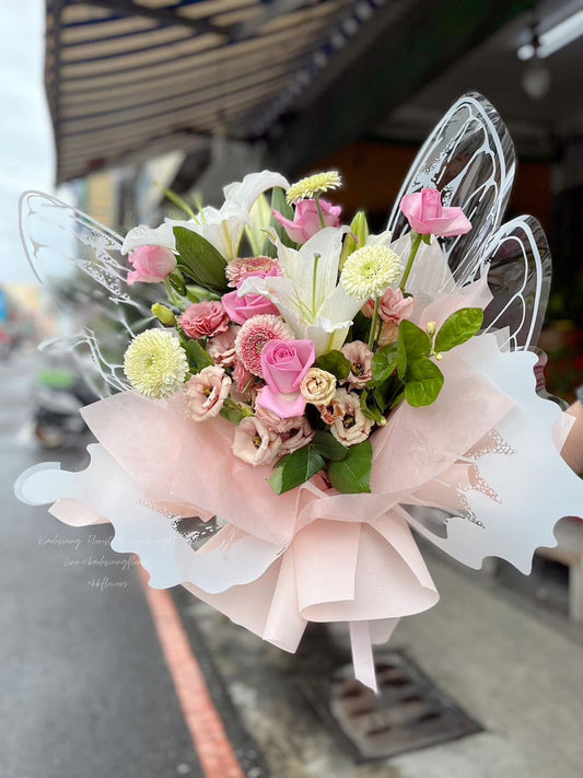 Customized flower gift - Butterfly bouquet