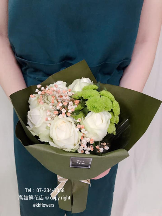 Roses bouquet - A White Rose Love Letter