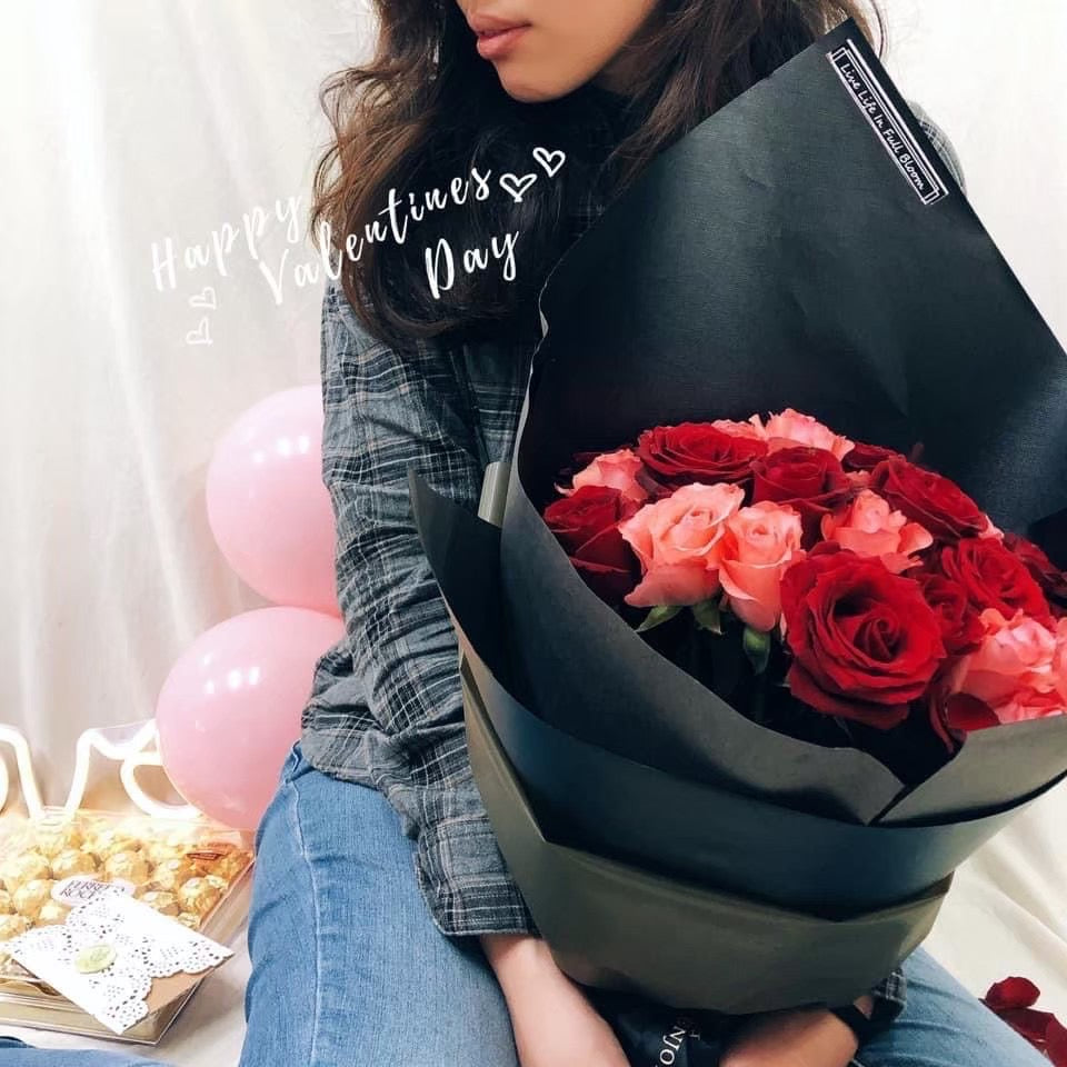 20 Roses – Red & Pink Dreamy Cone
