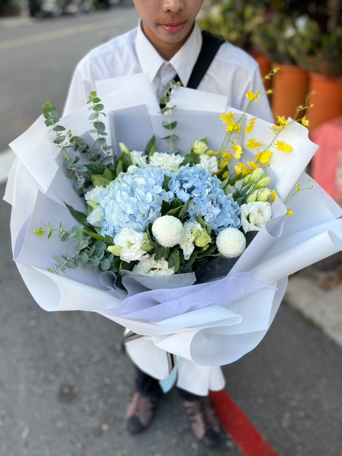 Customized flower gift - Hydrangea Bouquet
