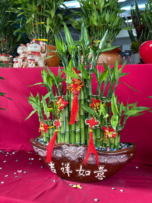 開運竹 - 中型船吉祥如意