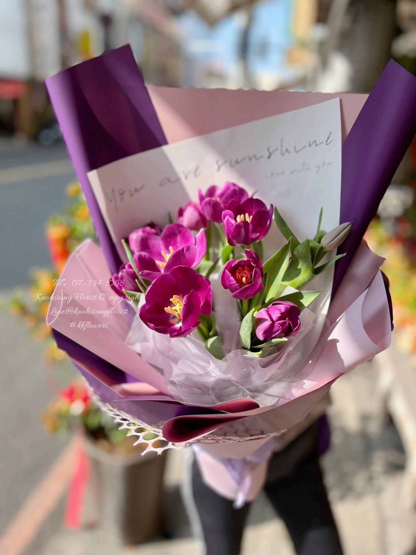 客製化花禮訂購 - 鬱金香花束