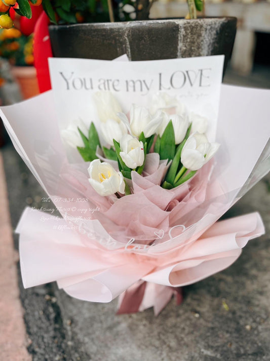 Customized flower gift - Tulip bouquet