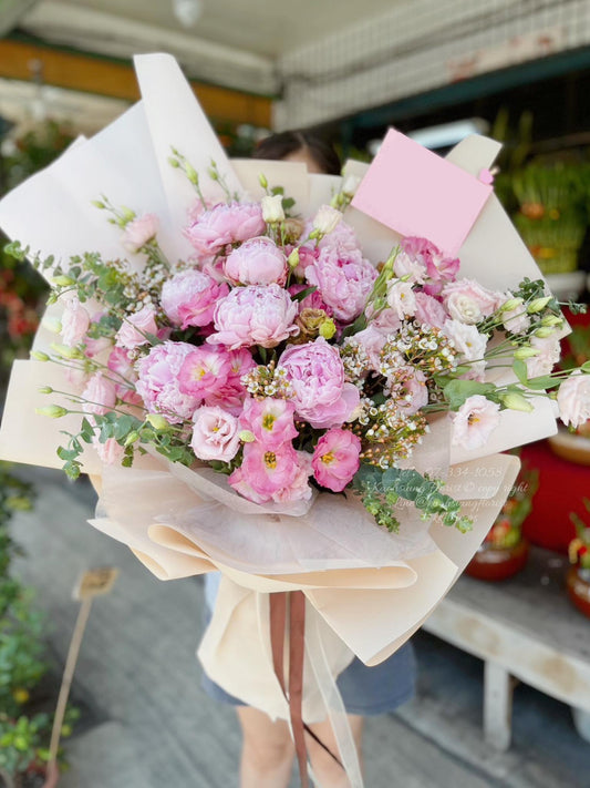 客製化花禮訂購 - 牡丹花束