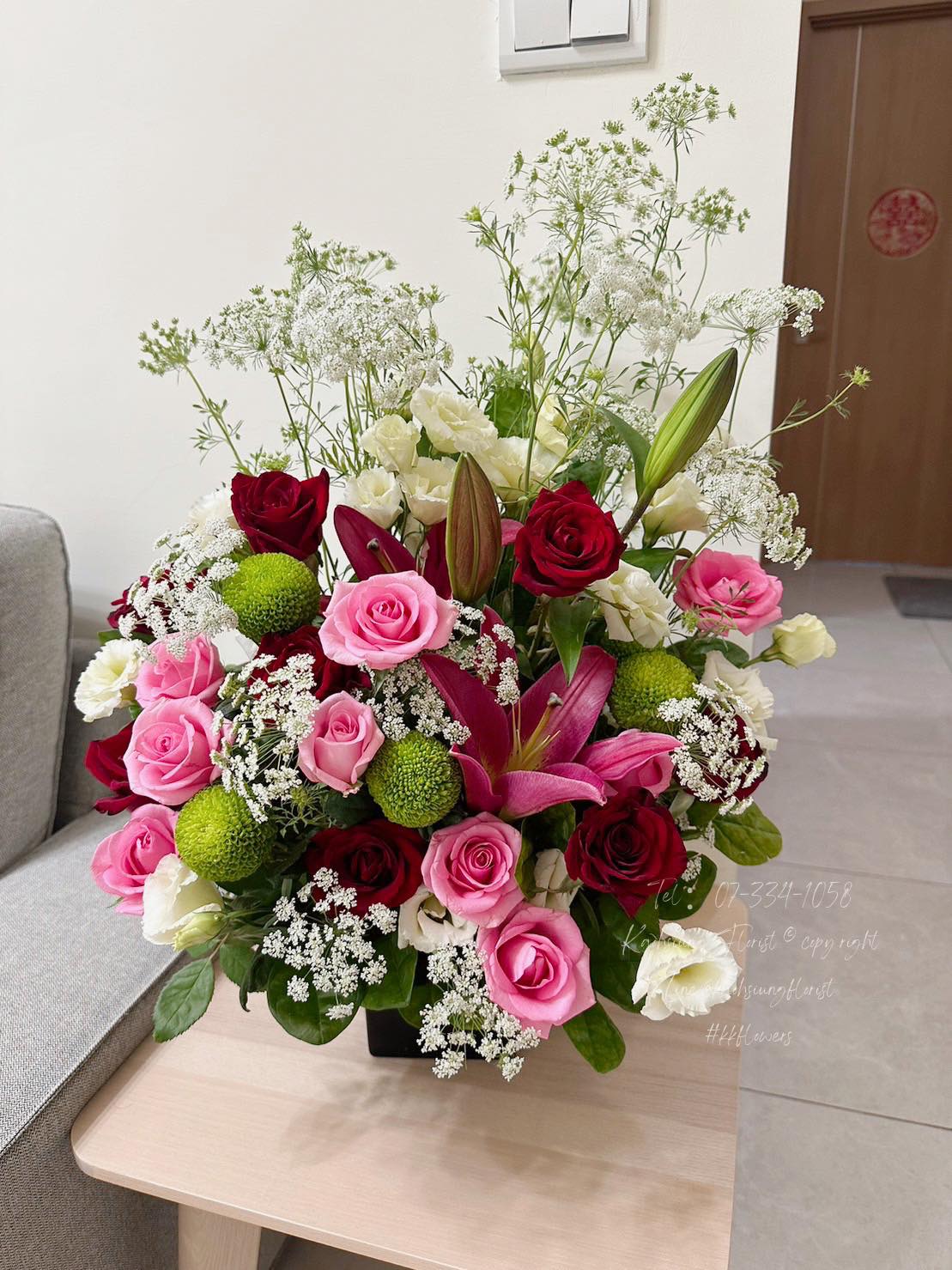 Flower Arrangement - Blooming Greenery