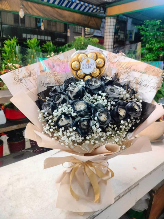 Roses bouquet - Midnight Whispers