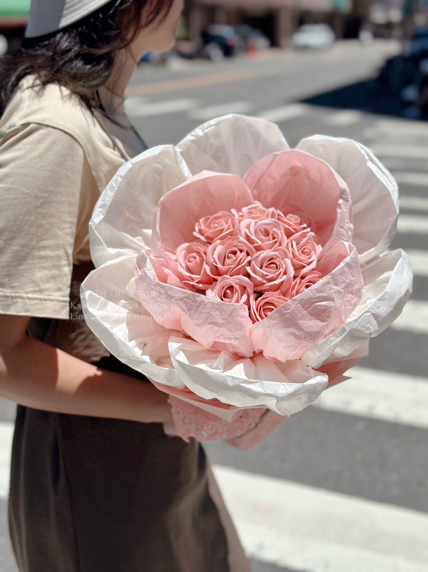 【不凋花】大花辦花束