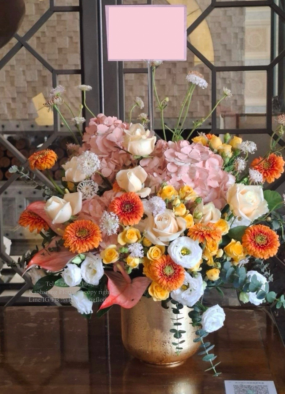 Flower Arrangement  – Amber Blossom Feast