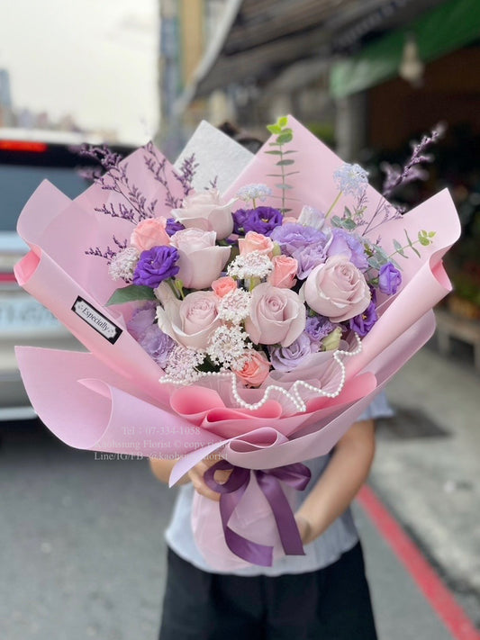玫瑰花束 - 紫色夢境