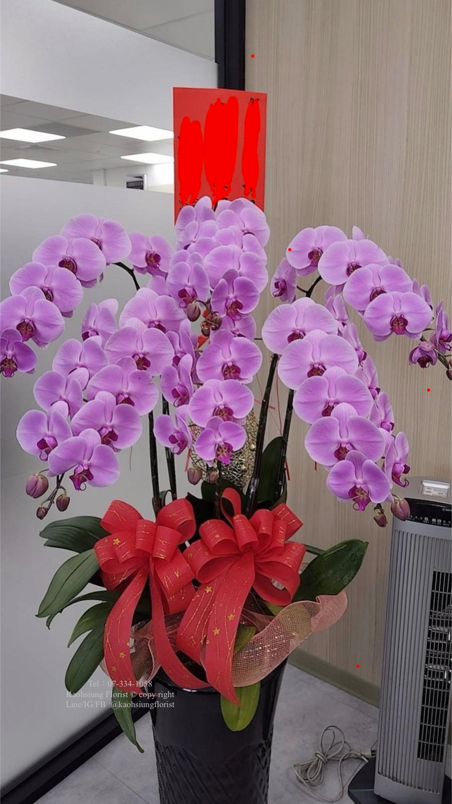 Orchid – 6 (Floor Standing, Light Pink)