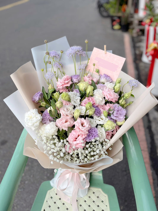 桔梗花束 - 粉紫色系花束
