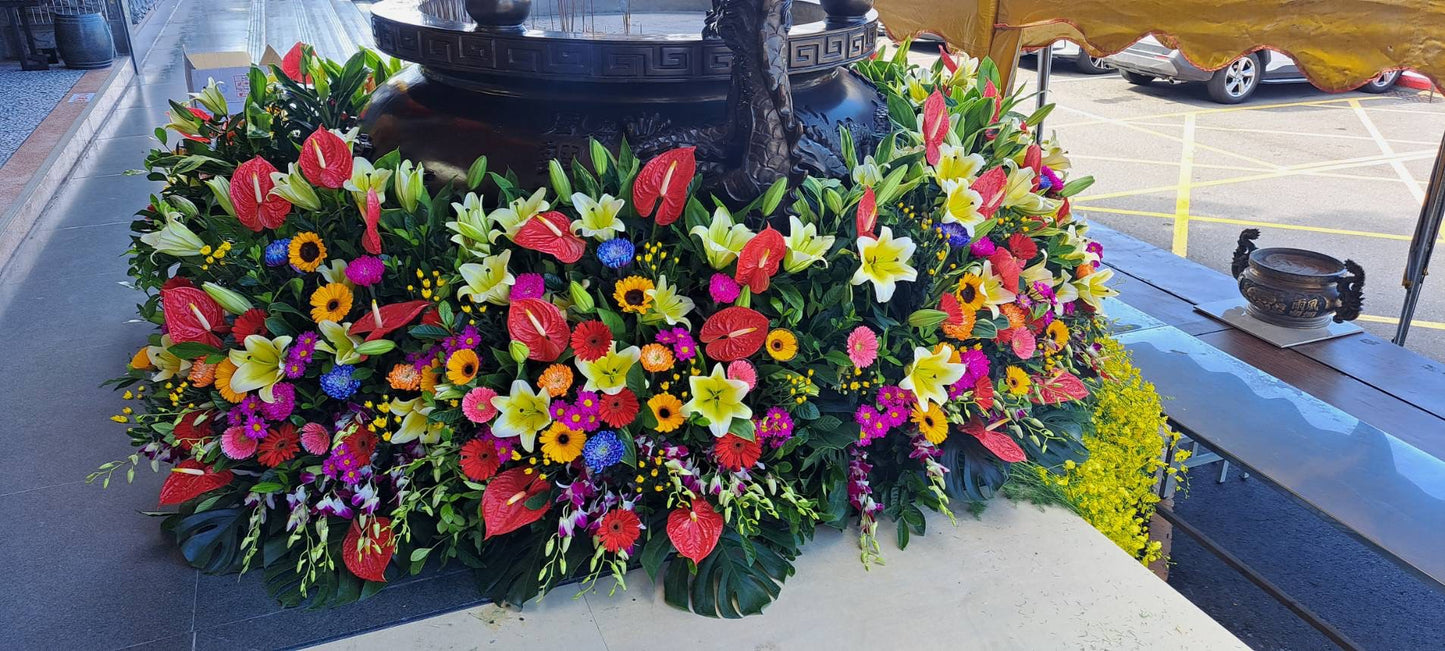 客製化花禮訂購 - 寺廟佈置