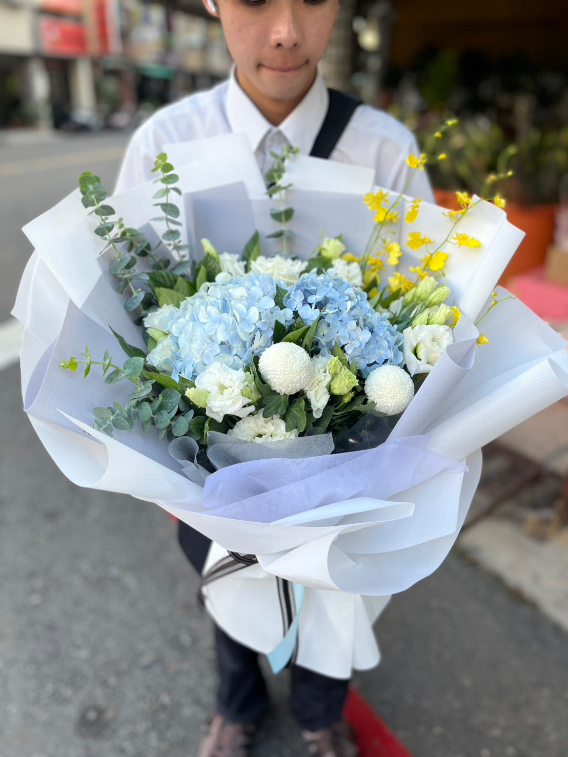 Customized flower gift - Hydrangea Bouquet