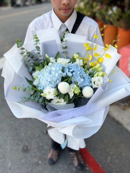 Customized flower gift - Hydrangea Bouquet